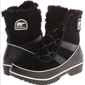 Black Waterproof Sorel Tivoli Snow Boots
